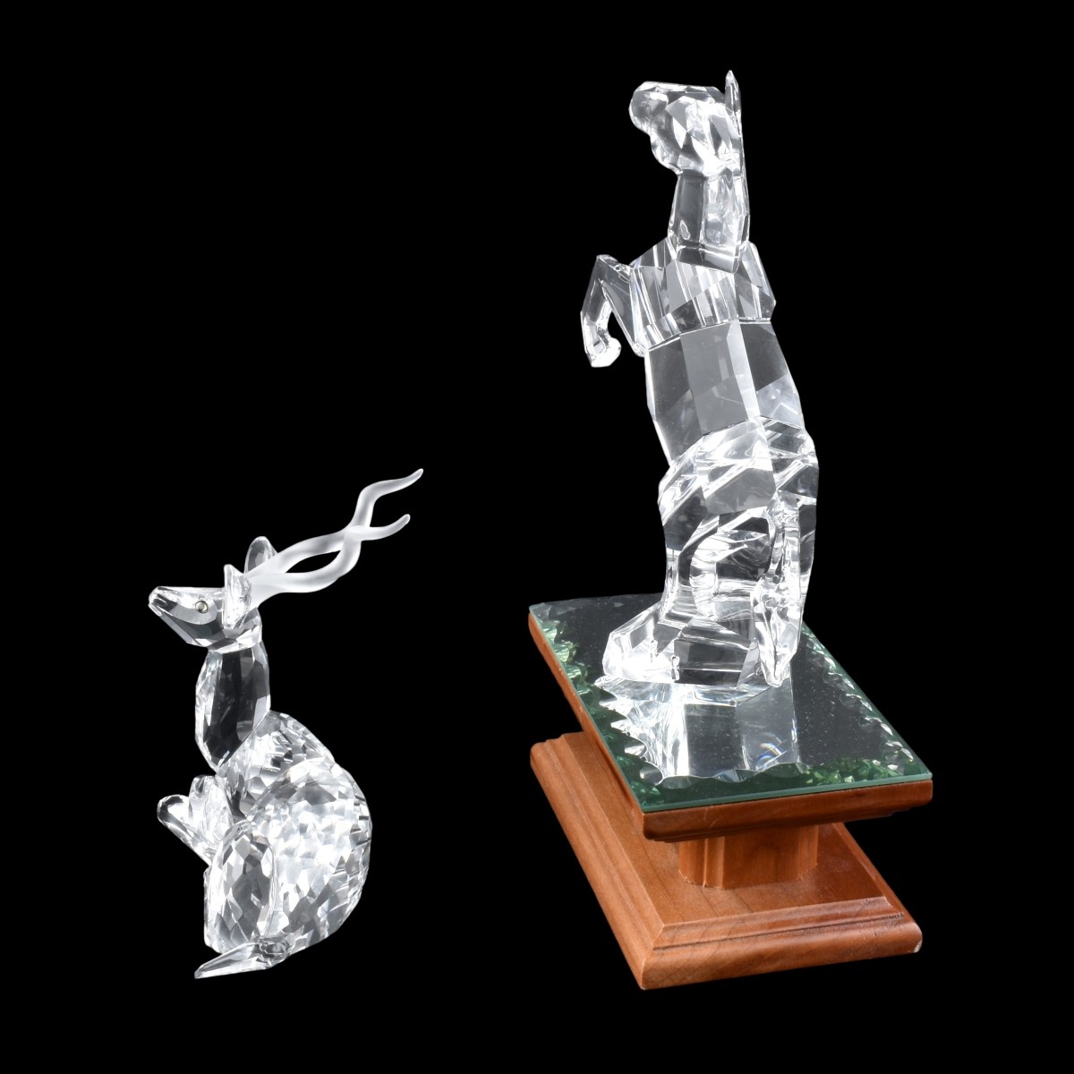 Two Swarovski Crystal Animal Figurines