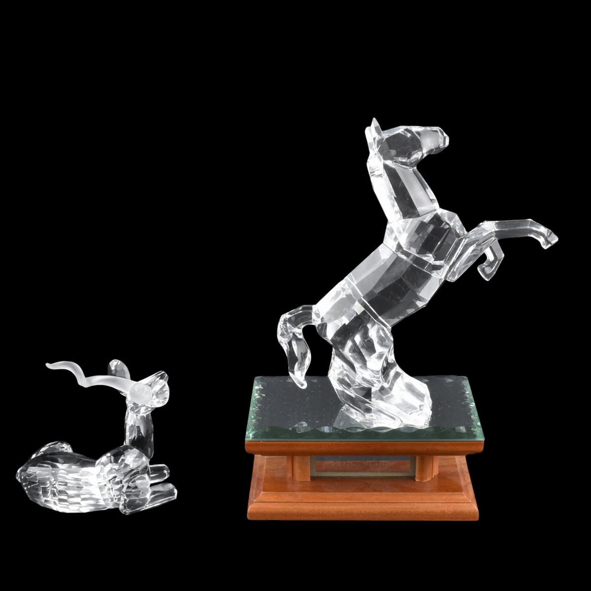 Two Swarovski Crystal Animal Figurines