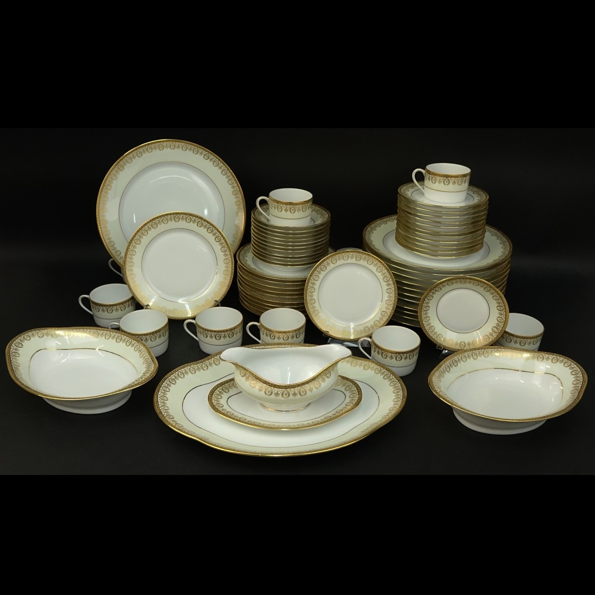 Sixty One (61) Pc. Limoges Porcelain Service