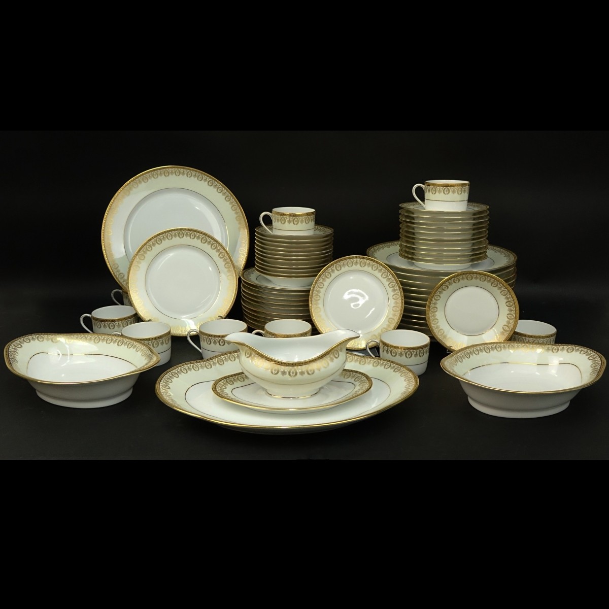 Sixty One (61) Pc. Limoges Porcelain Service