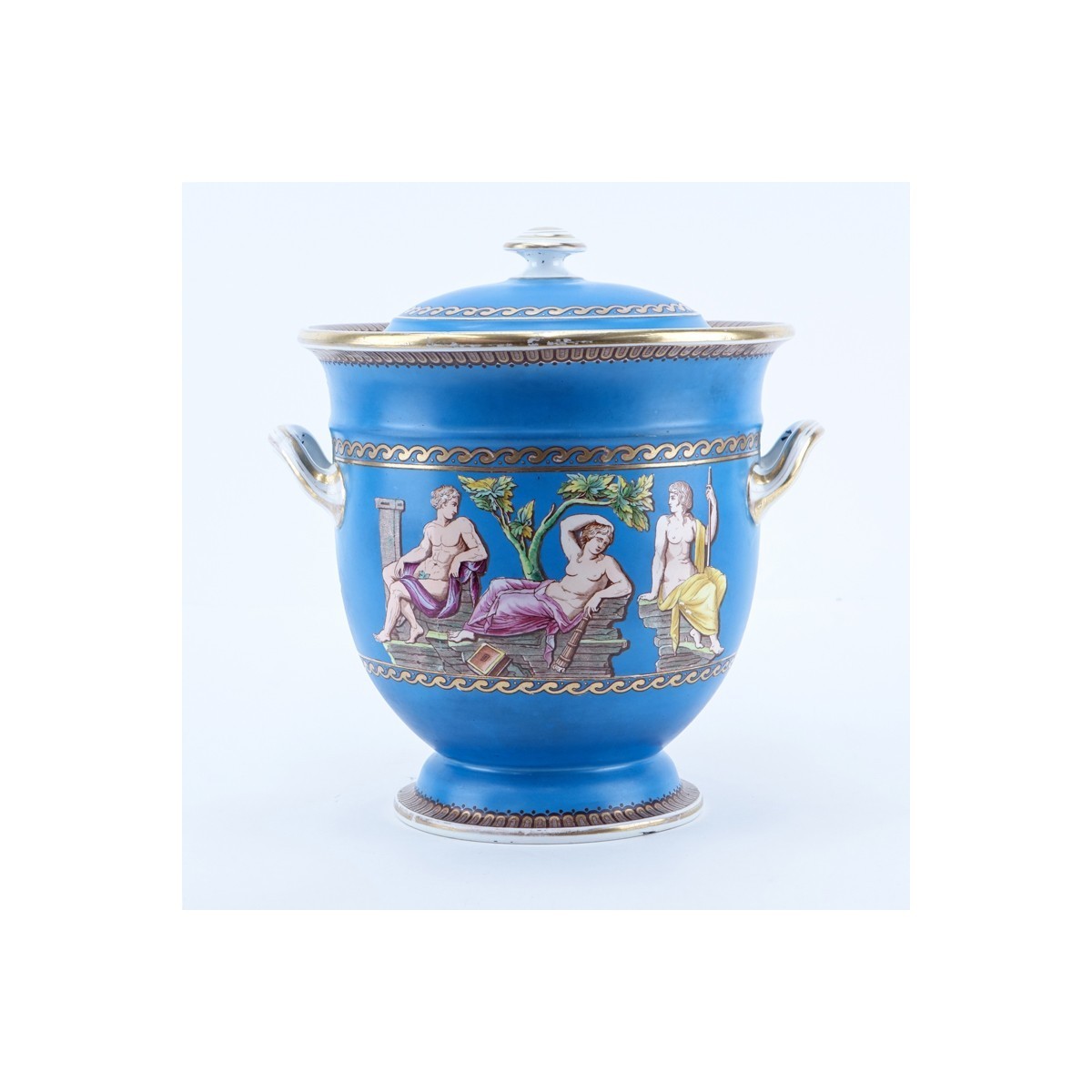 Minton Turquoise and Gilt Tureen