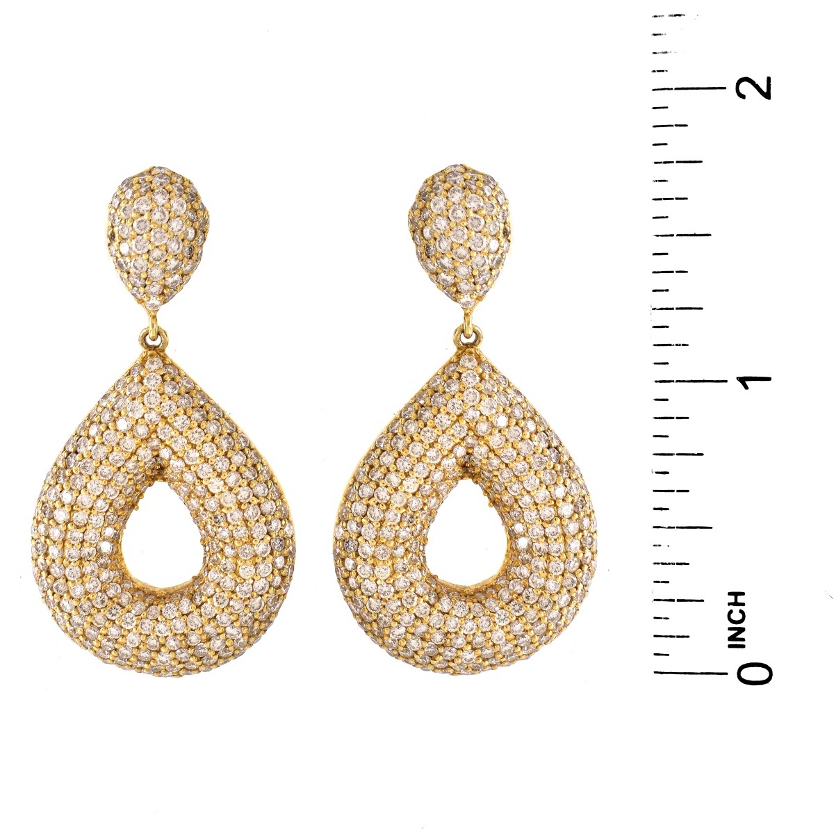 Diamond and 14K Gold Earrings