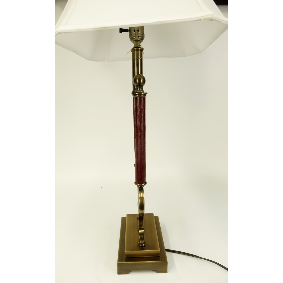 Pr Bouillotte 2 Arm Brass S Table Lamps