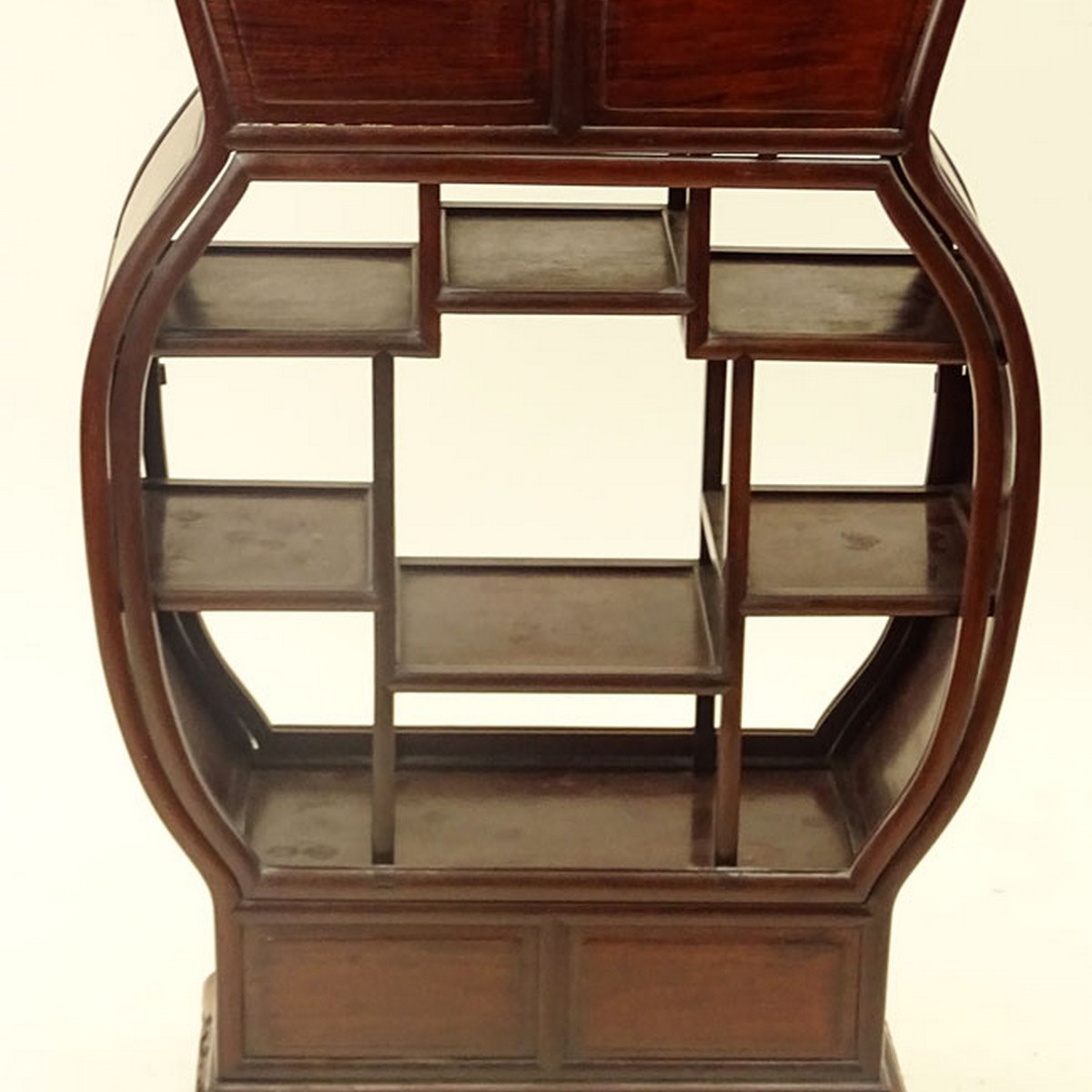 Mid Century Chinese Hardwood Miniature Étagère