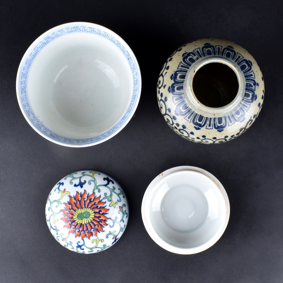 Four (4) Vintage Chinese Porcelain Tableware