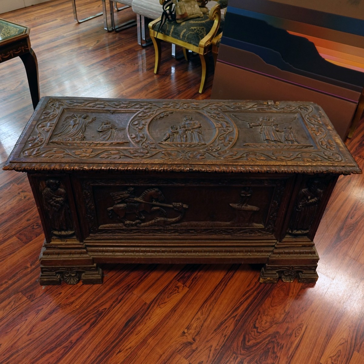 18/19th C. Renaissance Blanket Chest