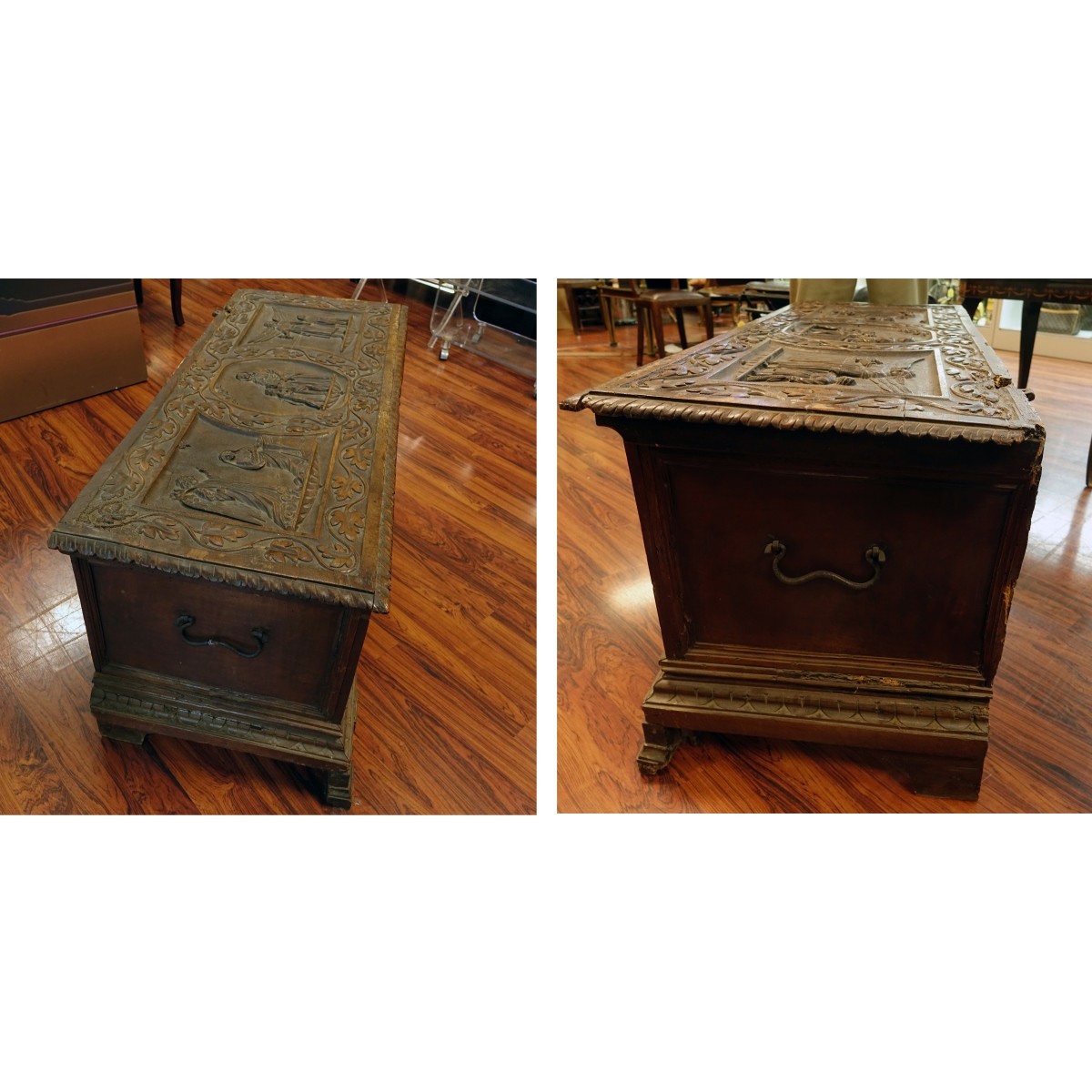 18/19th C. Renaissance Blanket Chest