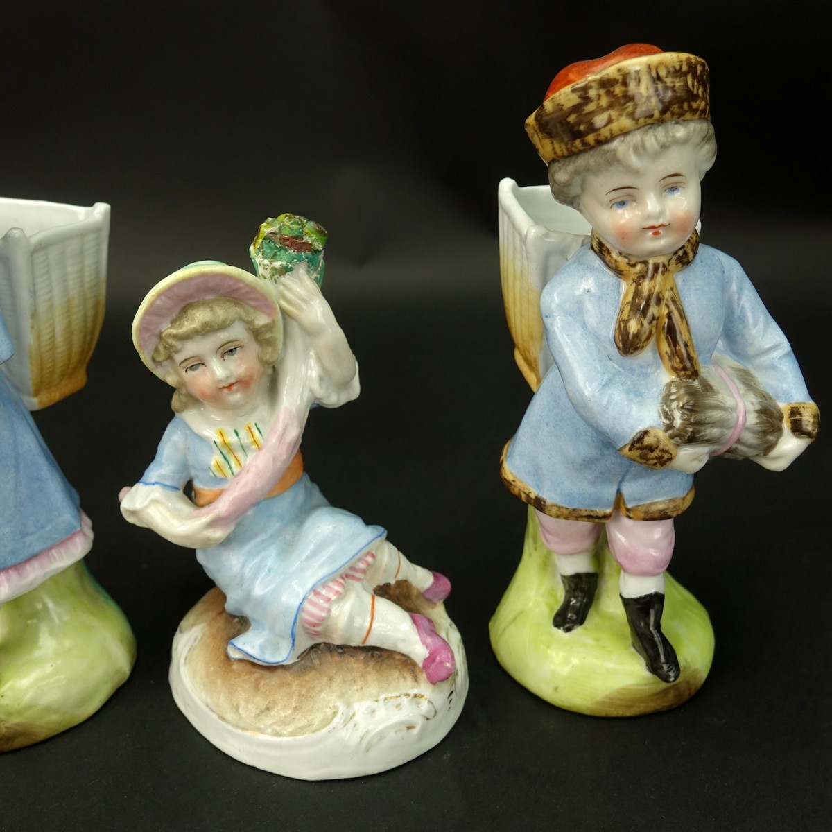 Four (4) Meissen Style Figurines