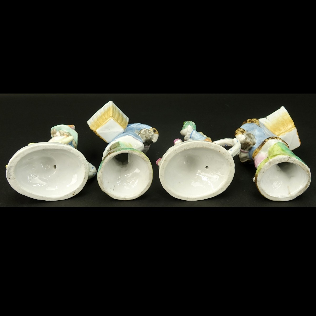 Four (4) Meissen Style Figurines