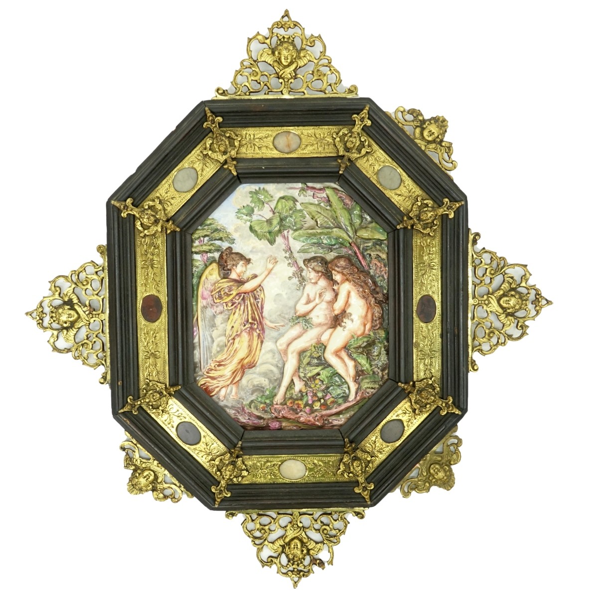 19th C. Capodimonte Plaque