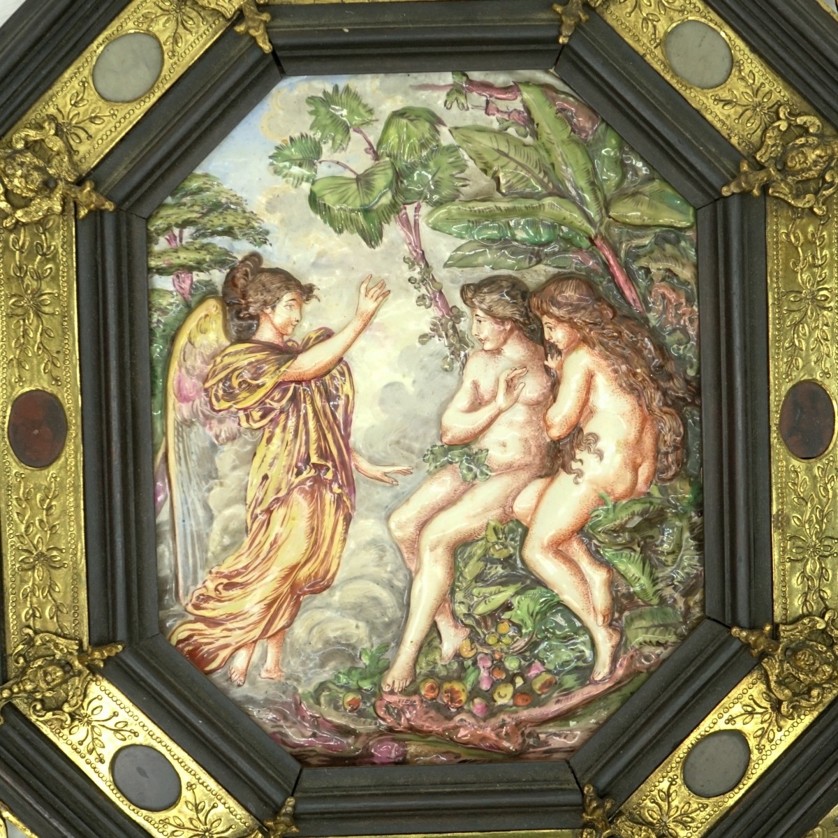 19th C. Capodimonte Plaque