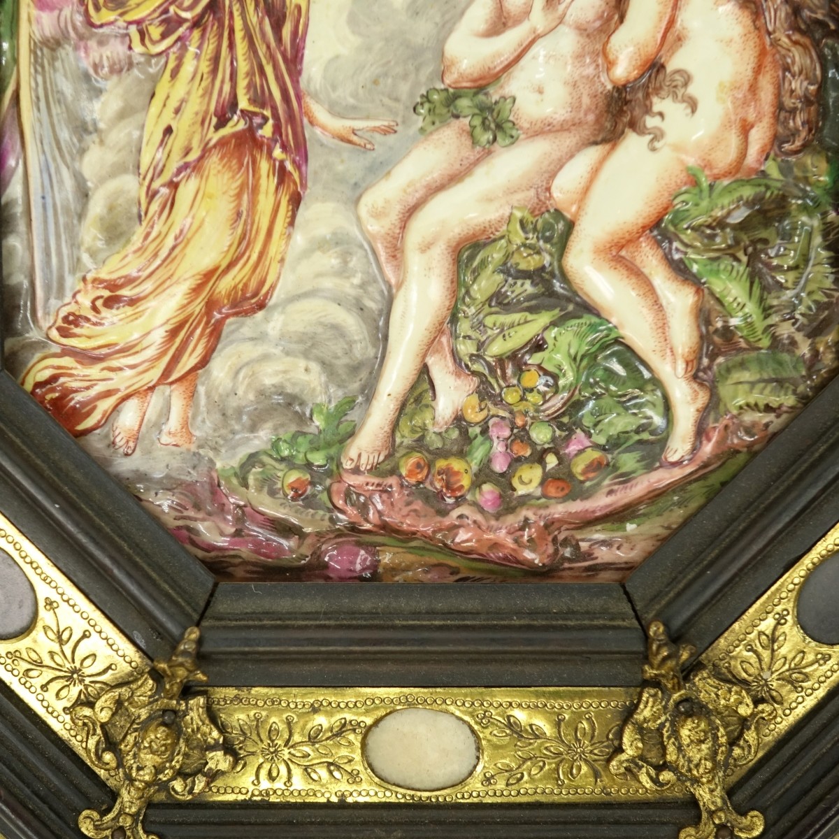 19th C. Capodimonte Plaque