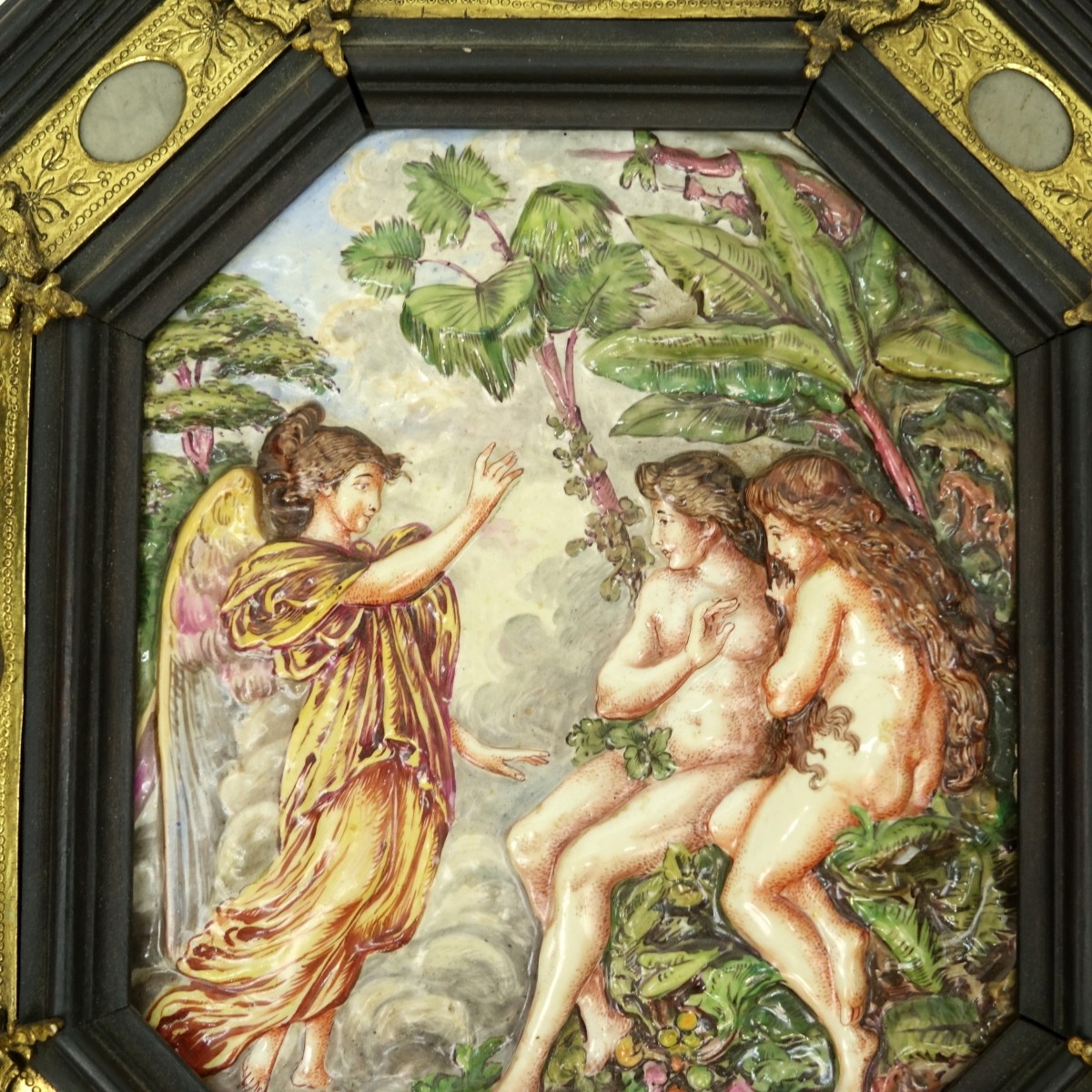 19th C. Capodimonte Plaque