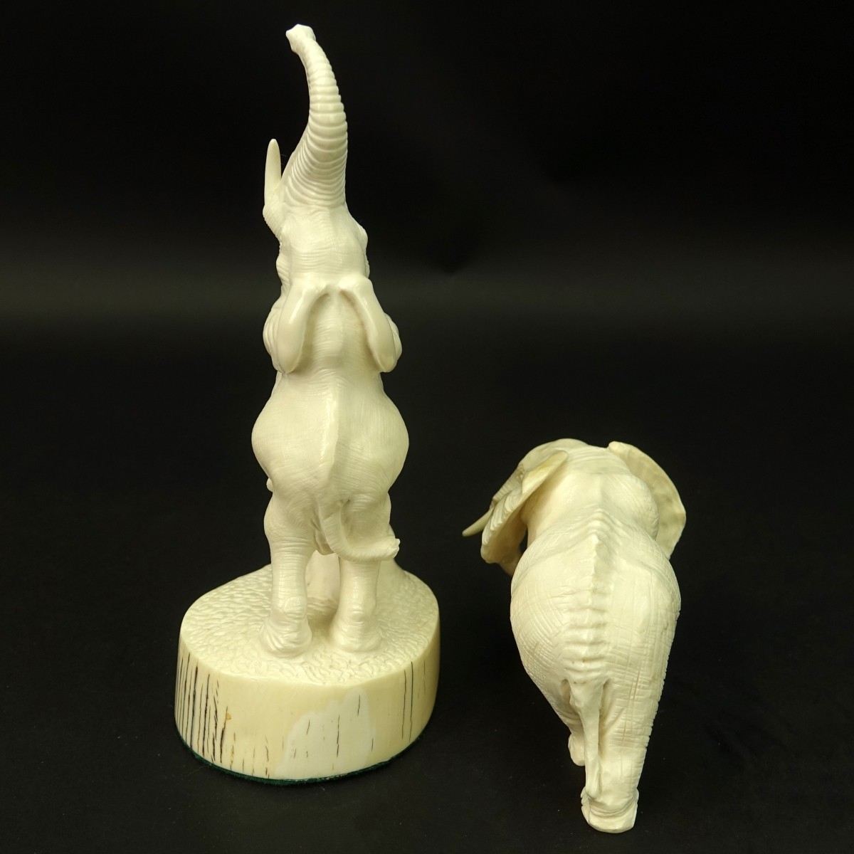 Two (2) African Carved Ivory Figurines