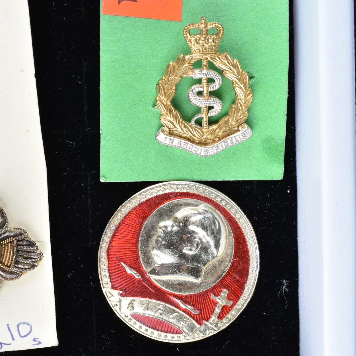 Old Military Pins, Buttons, Medals