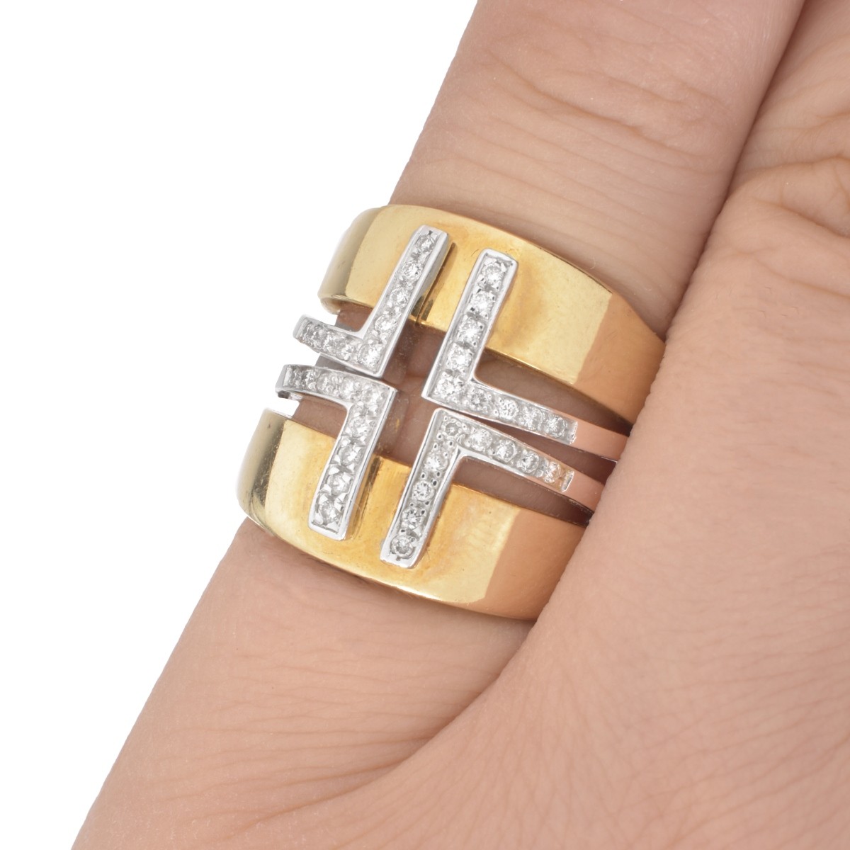 Two Diamond and 14K Rings