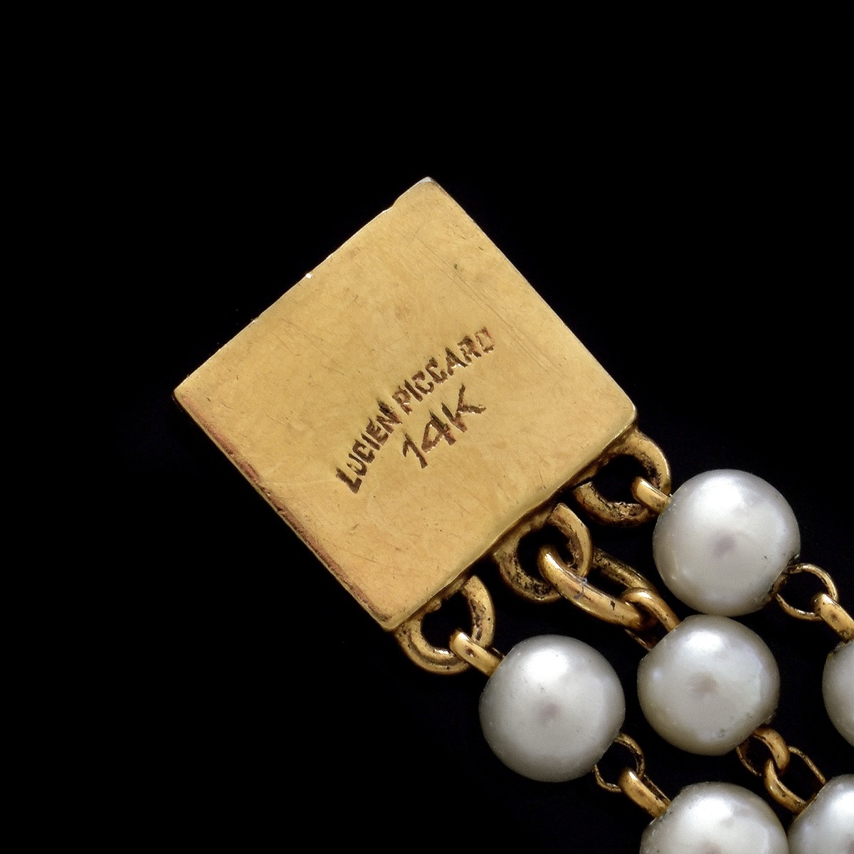 Lucien Piccard Pearl and 14K Bracelet