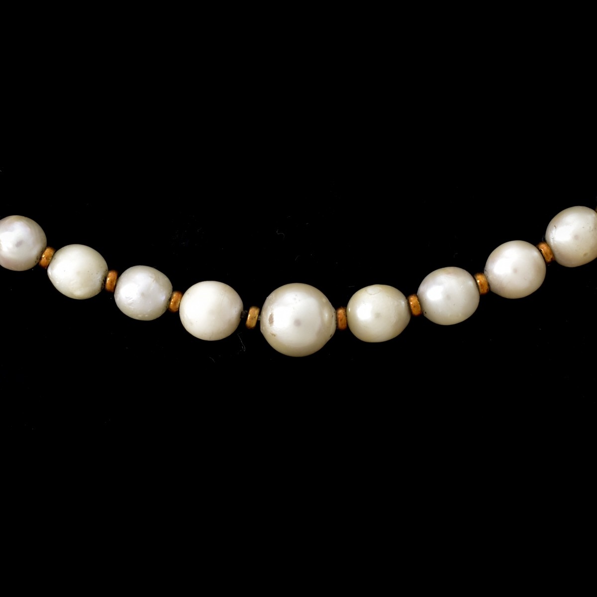 Vintage Pearl and 14K Necklace