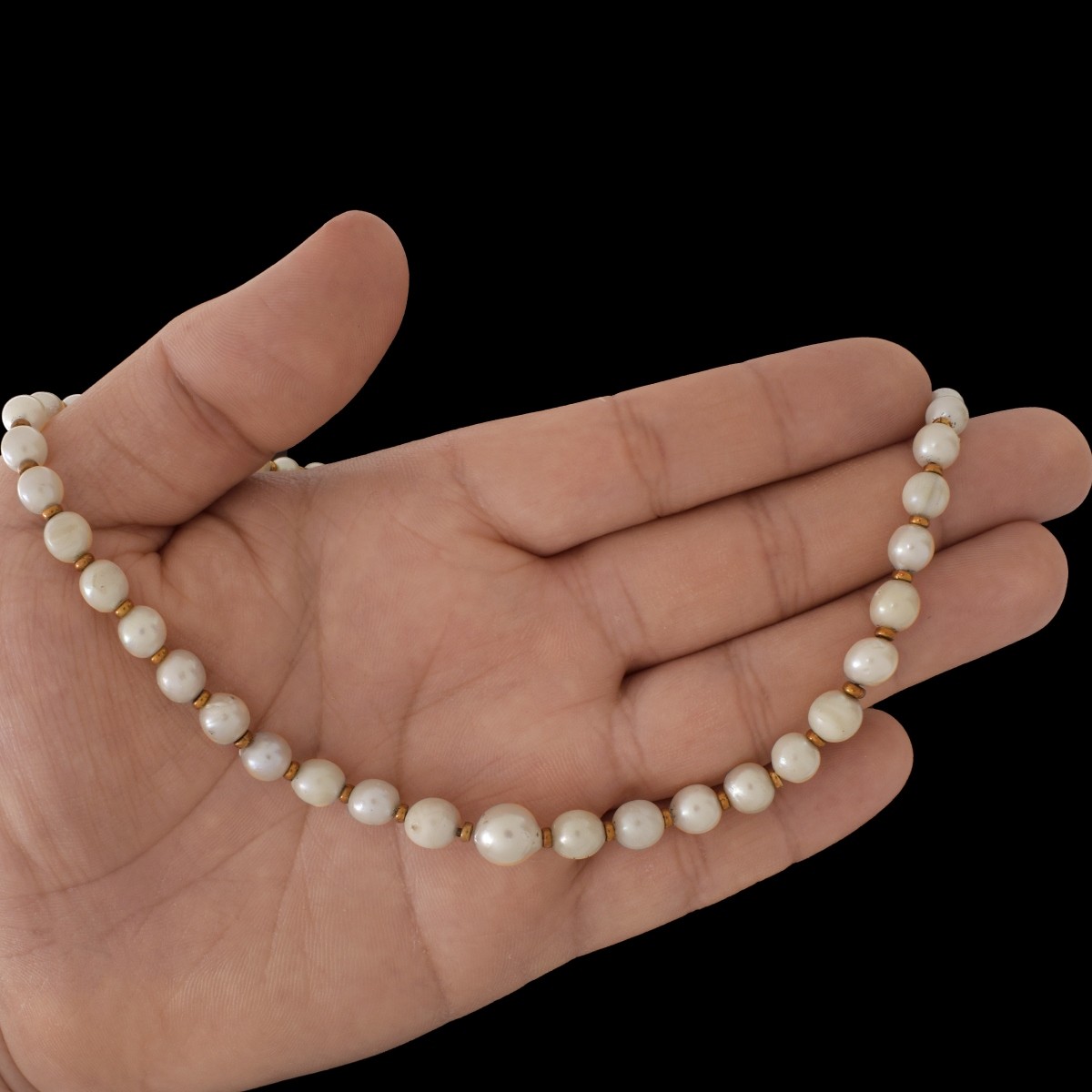 Vintage Pearl and 14K Necklace