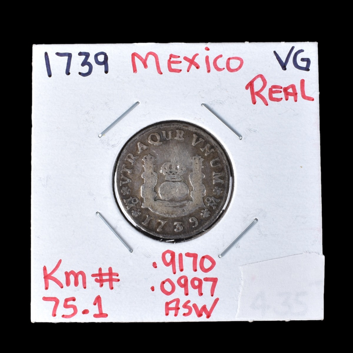 1739 Mexico Philip V Silver 8 Reales