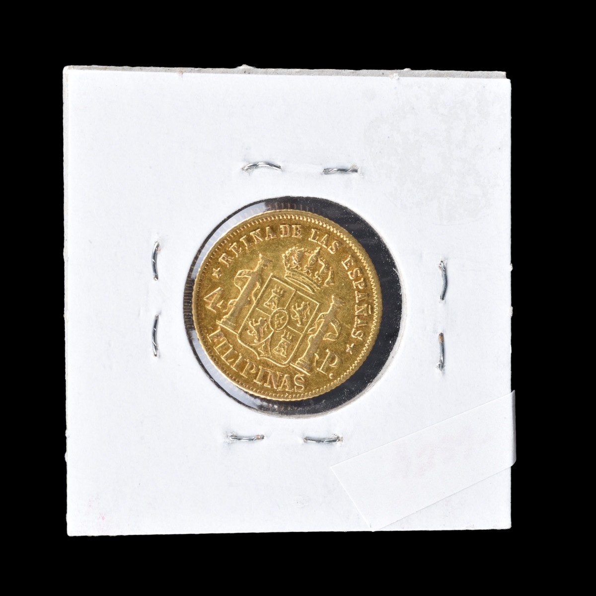 1862 Philipines Isabel II Gold 4 Pesos