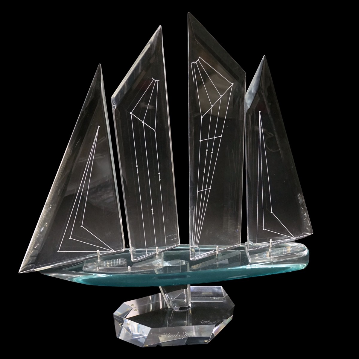 Lucite Sailboat