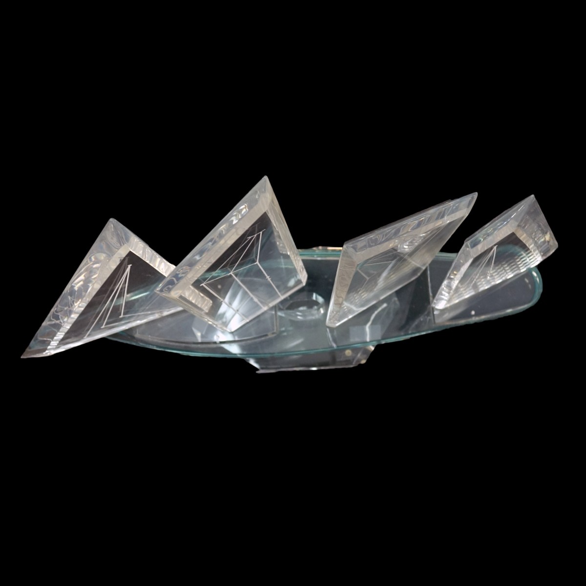 Lucite Sailboat