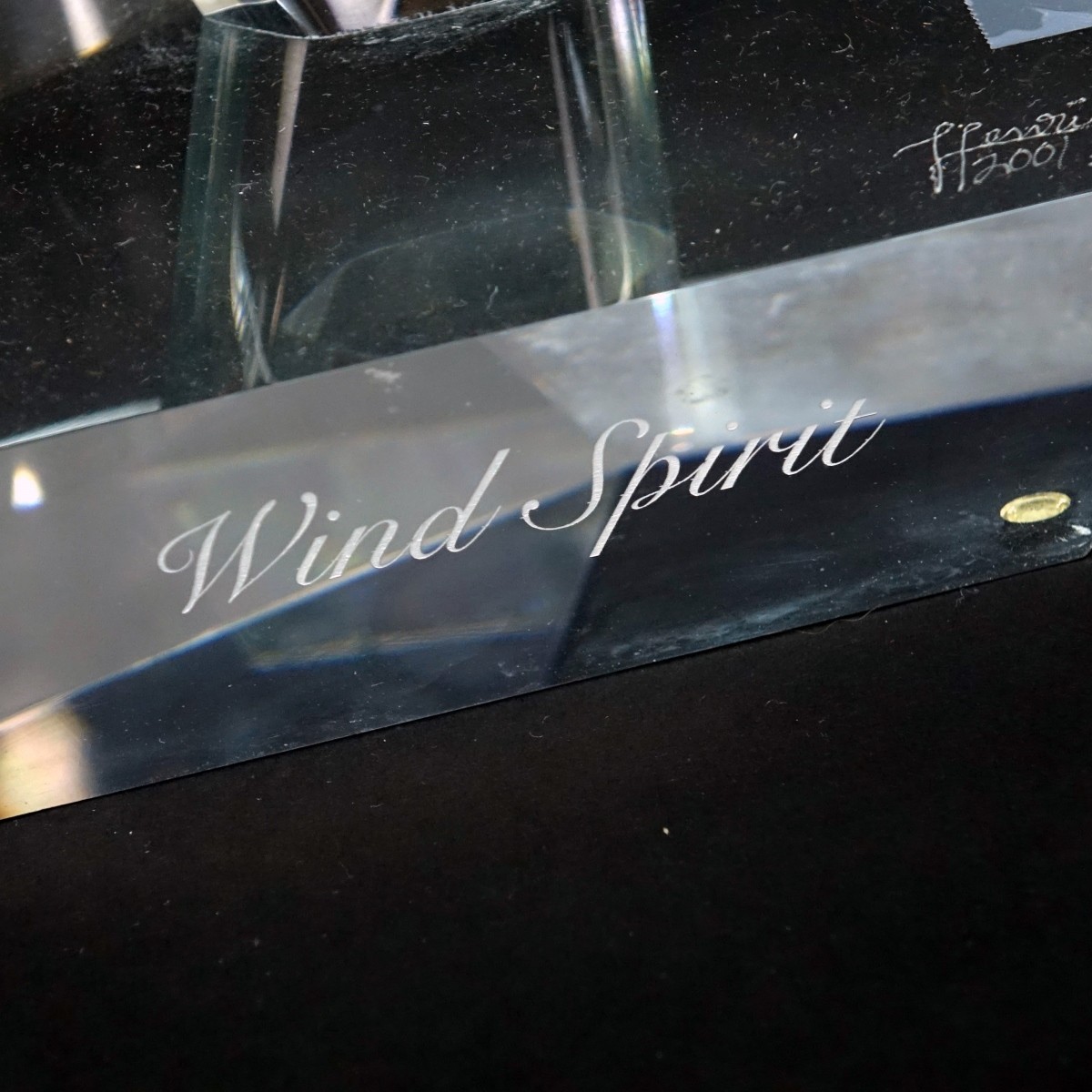 Lucite Sailboat