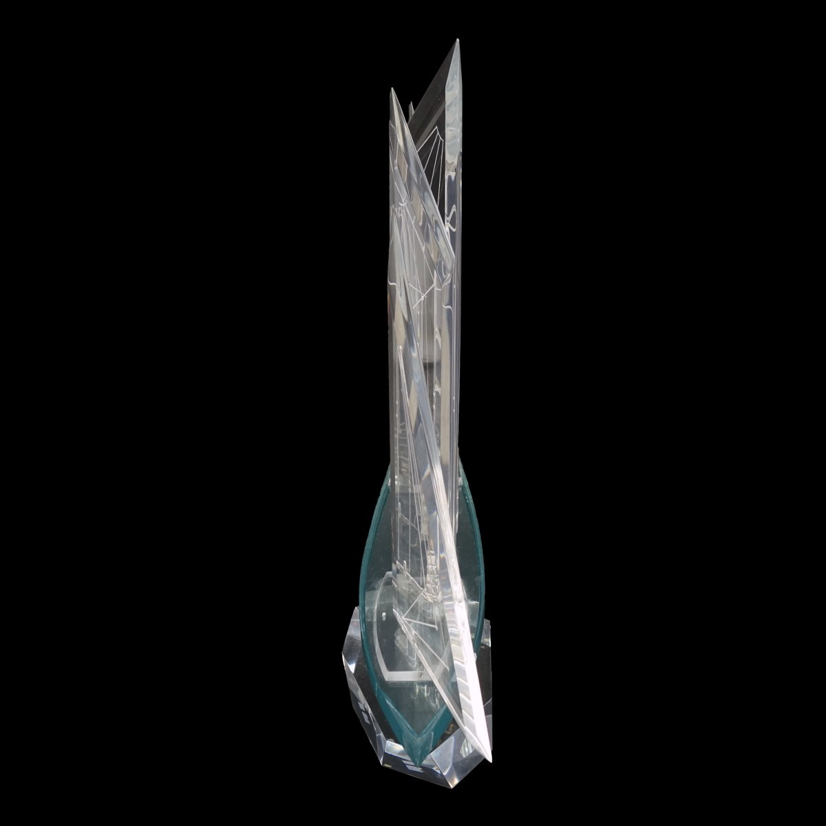 Lucite Sailboat