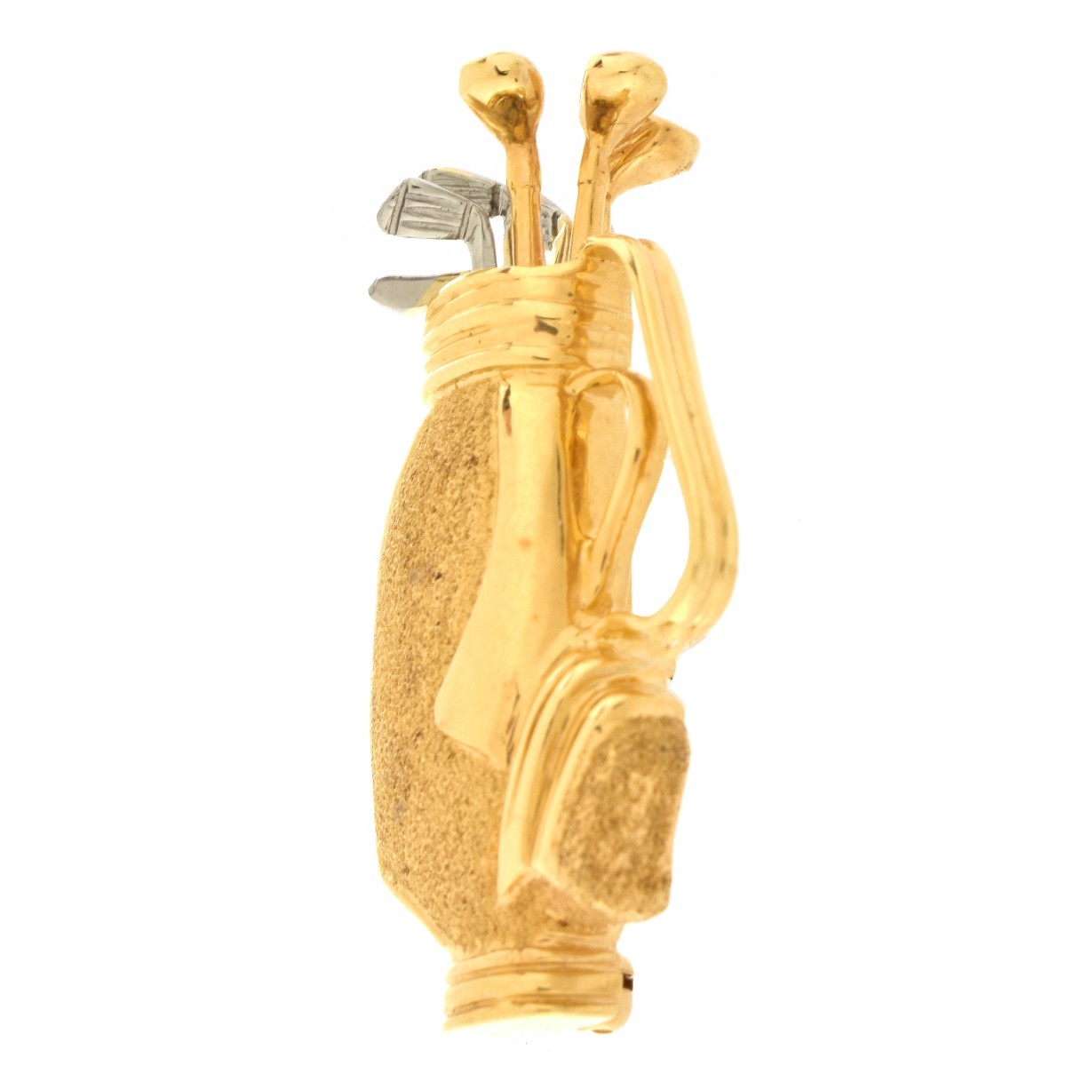 Vintage 14K Golf Bag Brooch