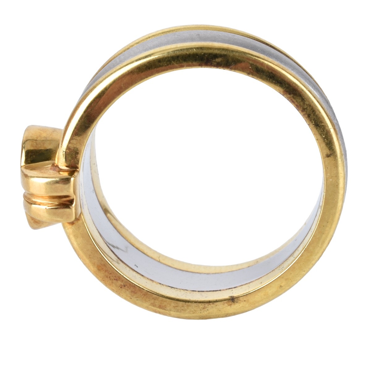 Man's Platinum and 18K Ring
