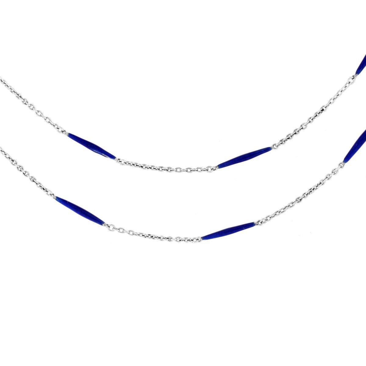 Vintage 14K and Enamel Chain.