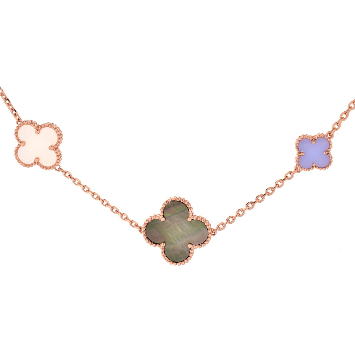Van Cleef And Arpels Mother Of Pearl Necklace / Van Cleef & Arpels White Gold & Mother-of-Pearl 