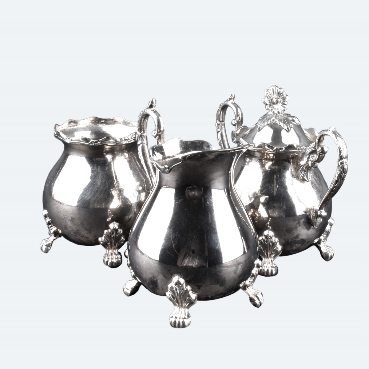 B S C Silverplate Tea and Coffee Set