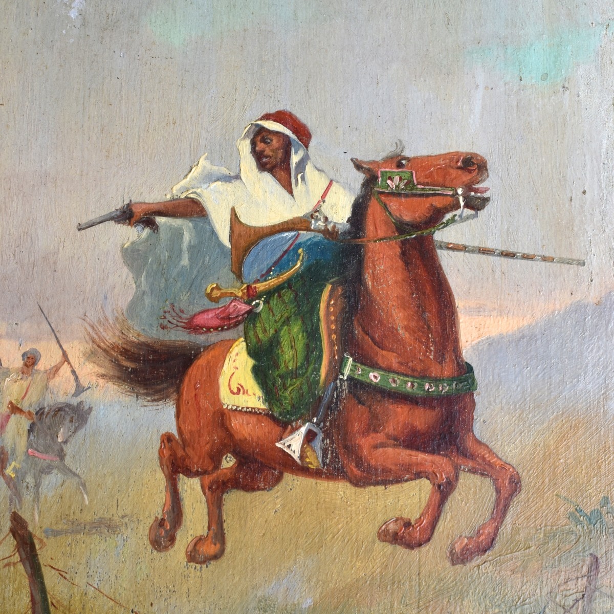 Orientalist School Oil on Wood Panels