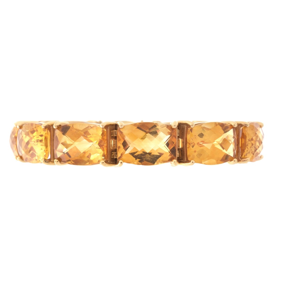 Vintage Citrine and 14K Bracelet