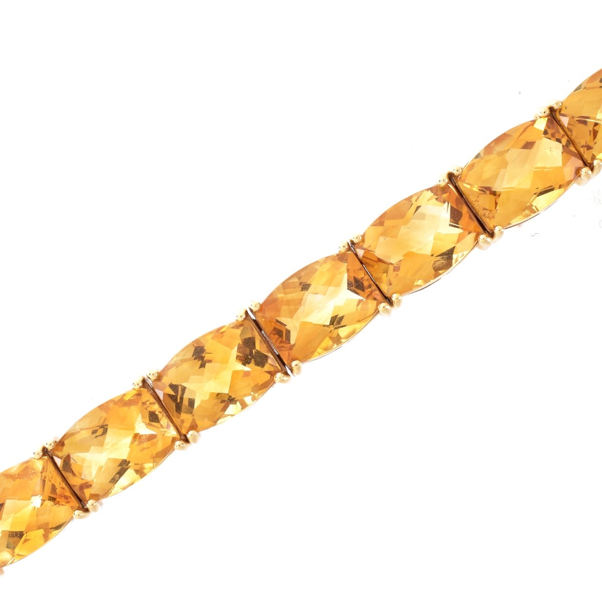 Vintage Citrine and 14K Bracelet