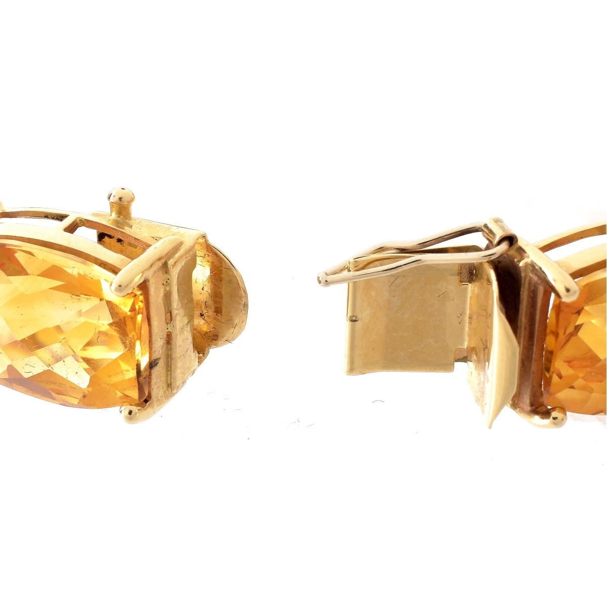 Vintage Citrine and 14K Bracelet