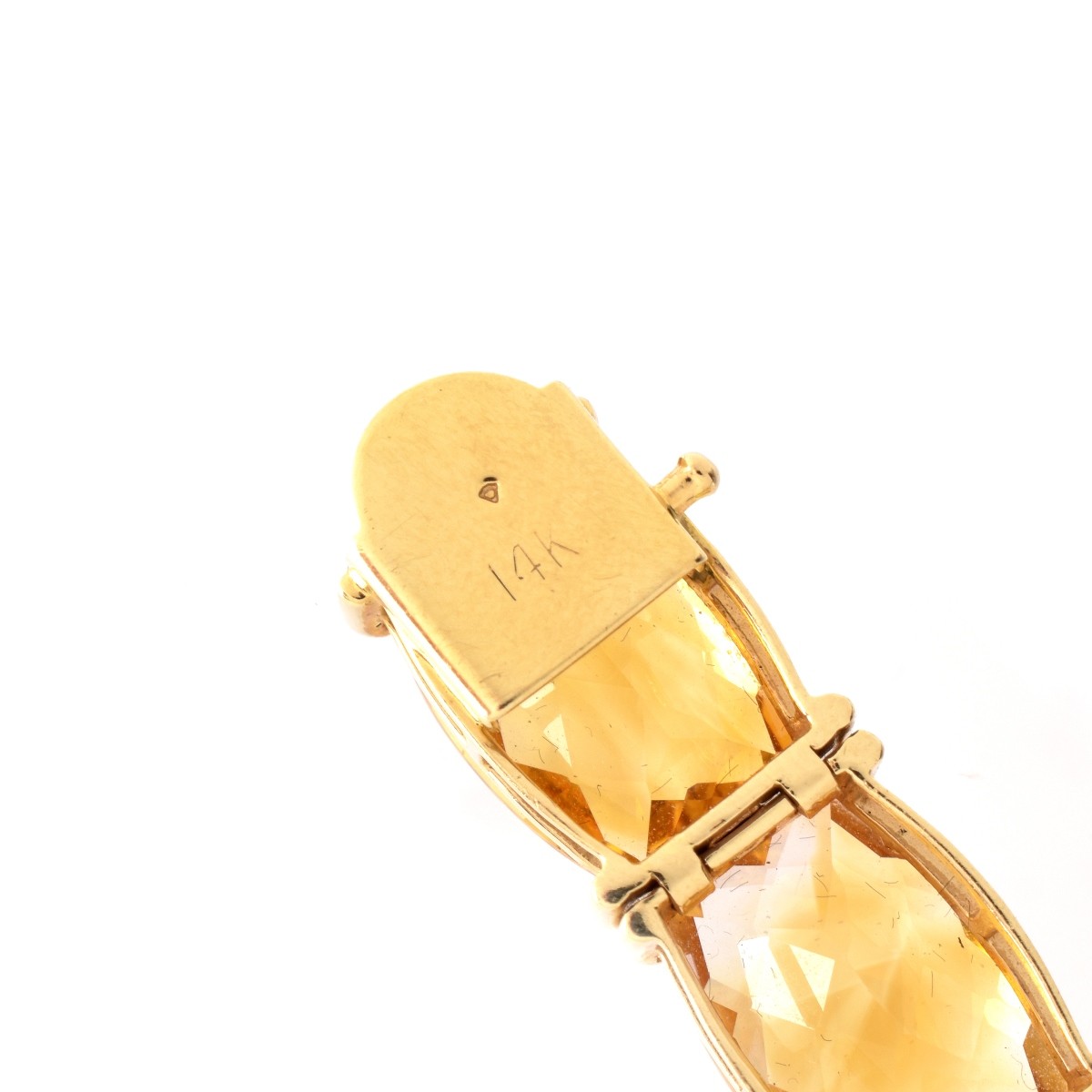 Vintage Citrine and 14K Bracelet