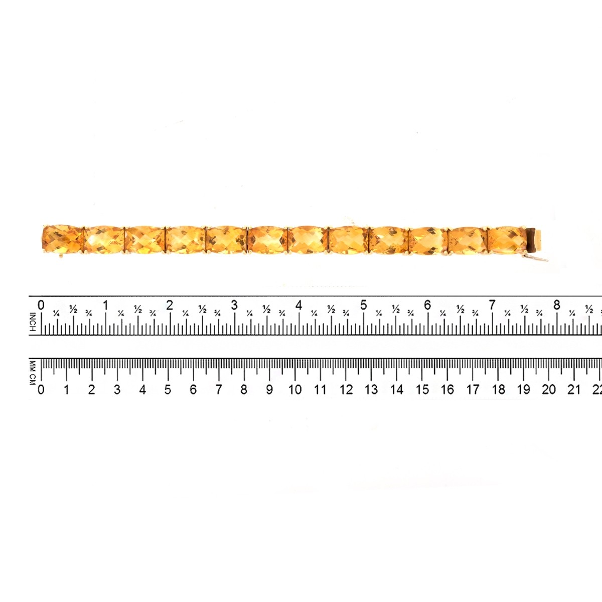 Vintage Citrine and 14K Bracelet