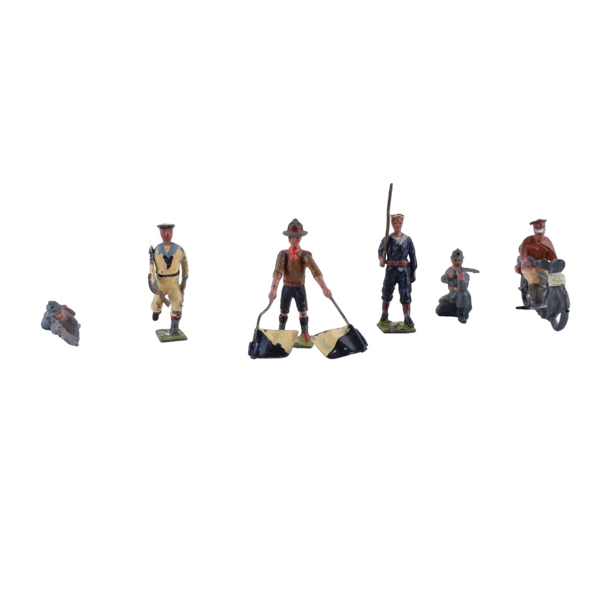 White Metal Toy Soldiers. 45 Soldiers.