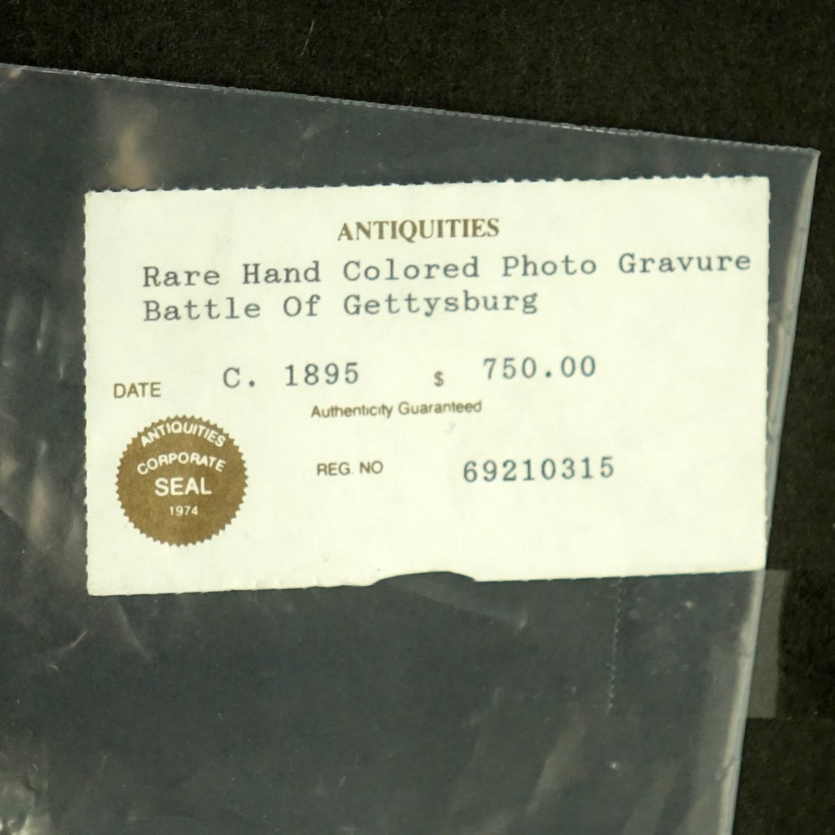 Battle of Gettysburg Print PF Rothermel