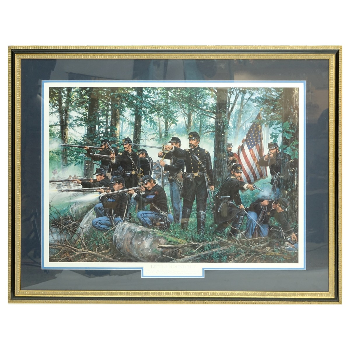 John P. Strain Litho. Little Round Top Gettysburg