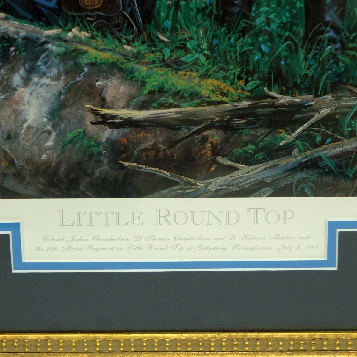 John P. Strain Litho. Little Round Top Gettysburg