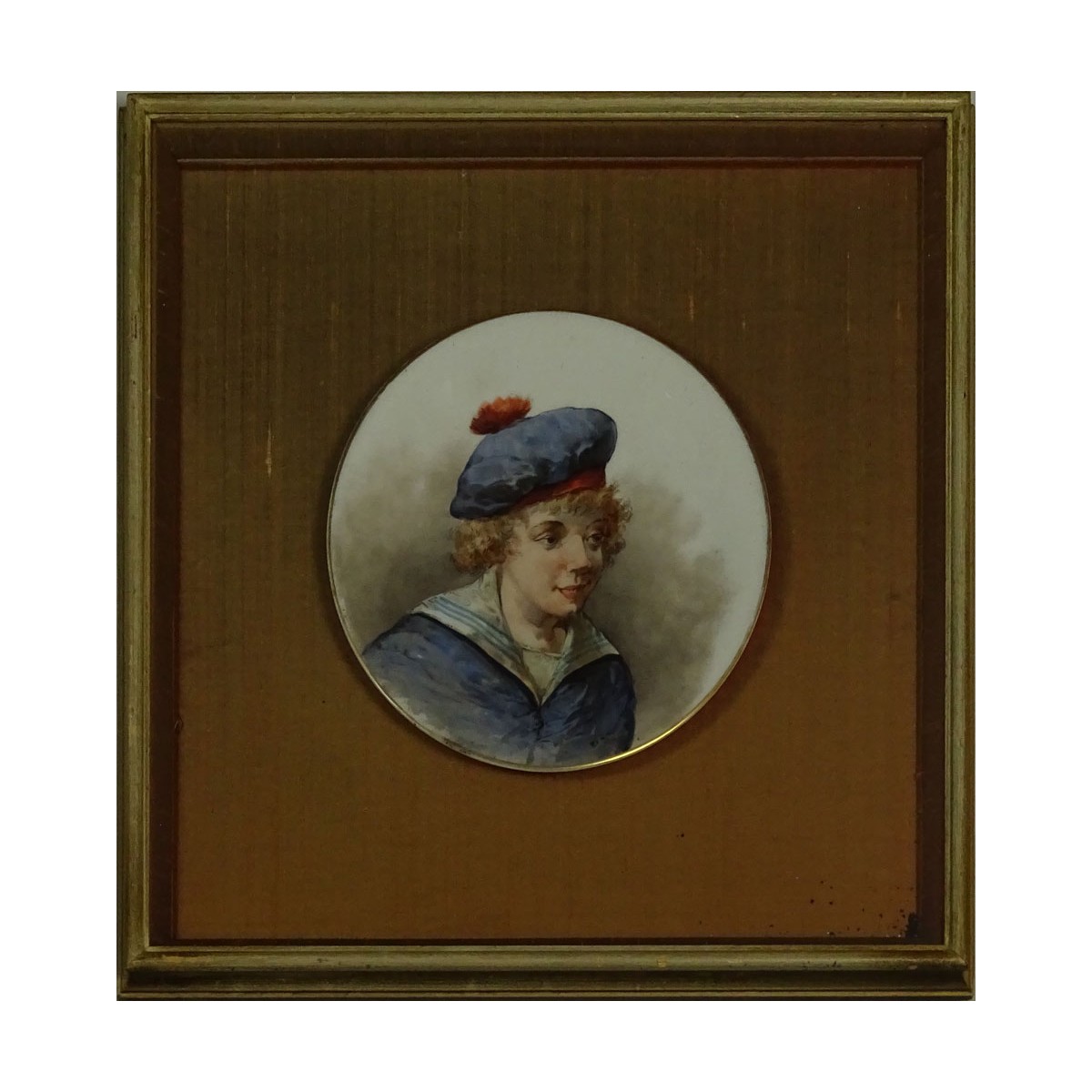 Pr. 20C Handpainted Porcelain Plates Sailors