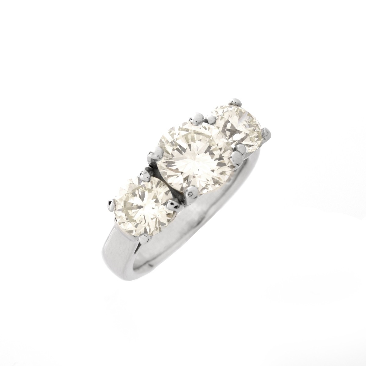 3.24ct TW Diamond and Platinum Ring