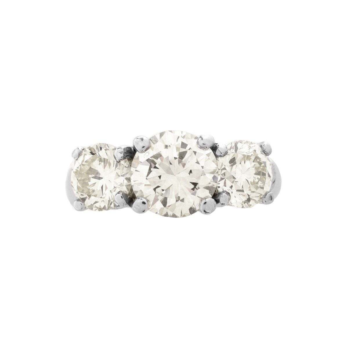 3.24ct TW Diamond and Platinum Ring