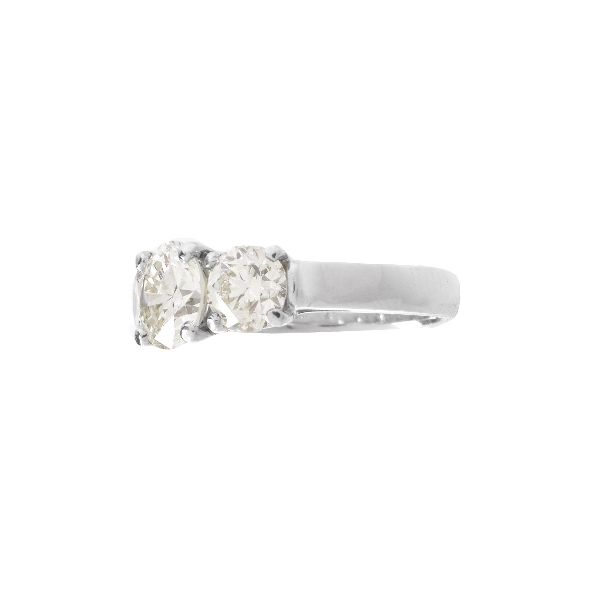 3.24ct TW Diamond and Platinum Ring