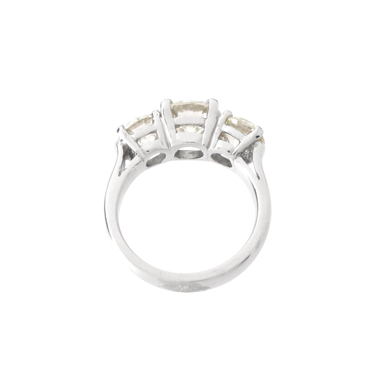 3.24ct TW Diamond and Platinum Ring