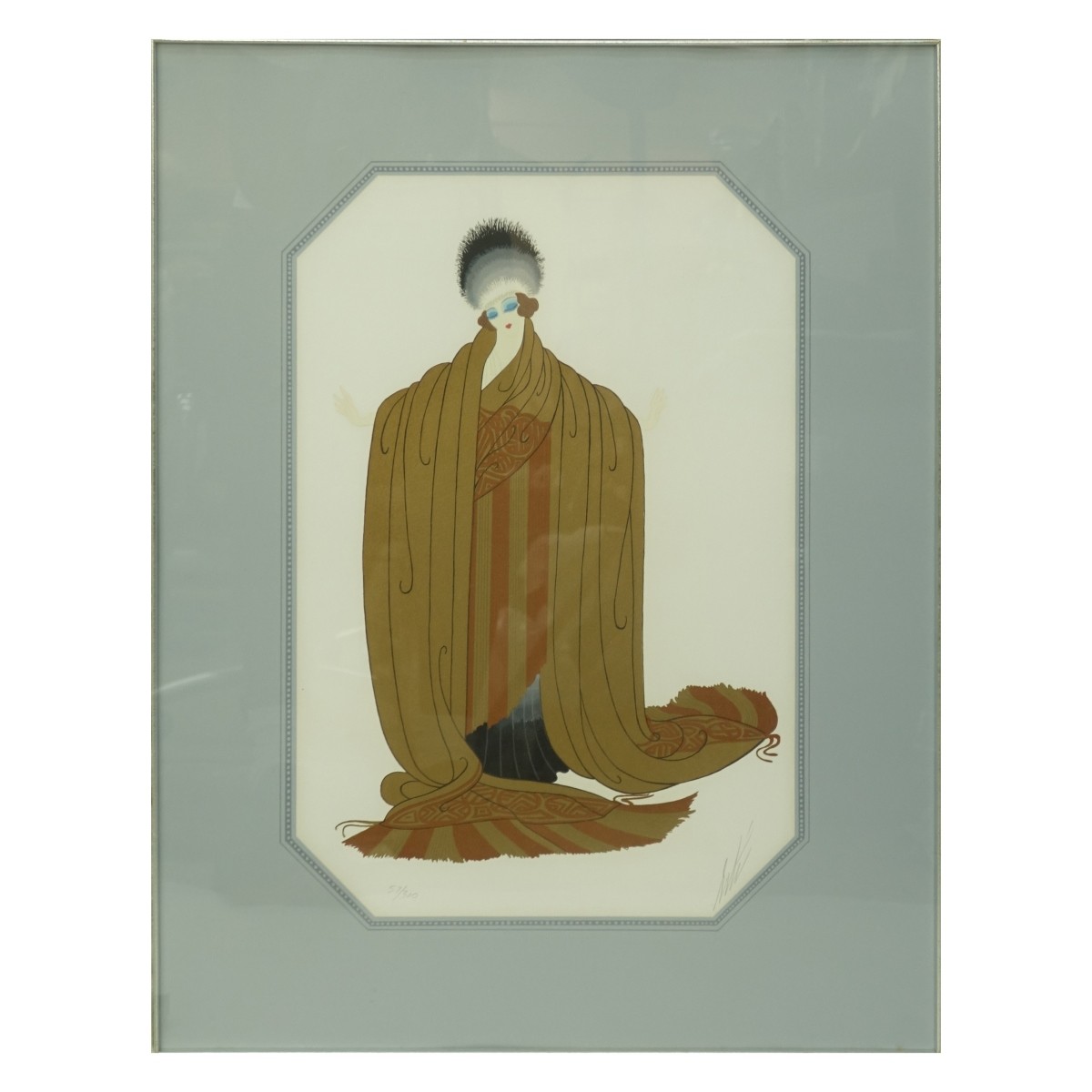 Erte (1892 - 1989) "Kings Favorite" Lithograph
